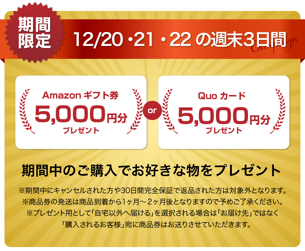 週末プレゼントキャンペーン
