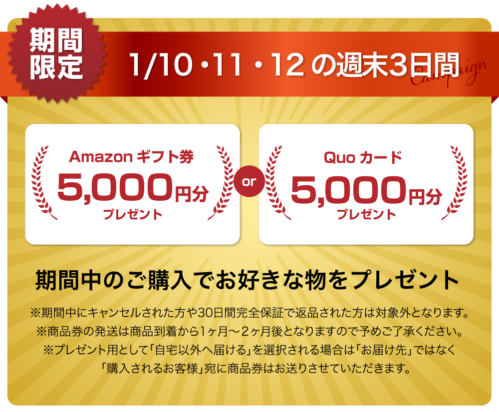 平日プレゼントキャンペーン